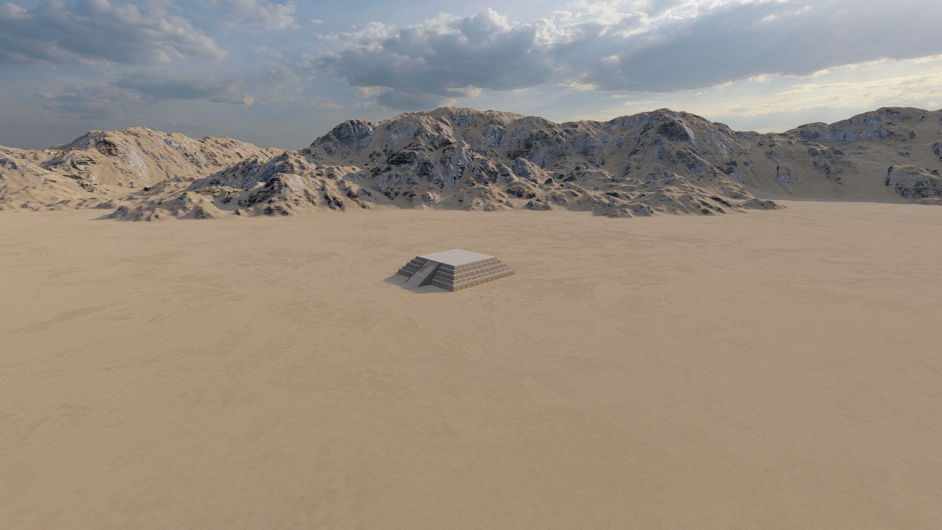 Zigurat ancient pyramid-Ziggurat Temple 3D model_14