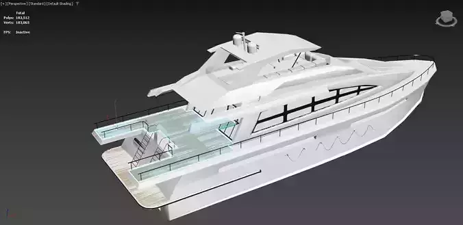 cruise ship 3D model