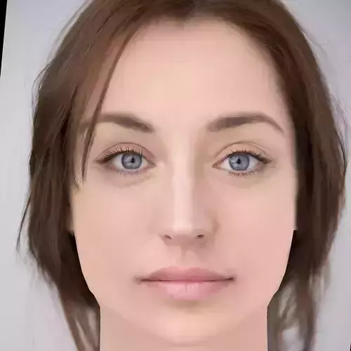 Andrea Trepat Head - No Hair - Low poly head for game