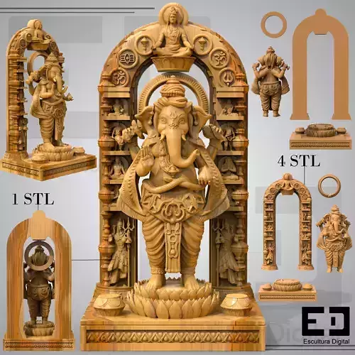 Lord Ganesha - Divine Portal 3D print model