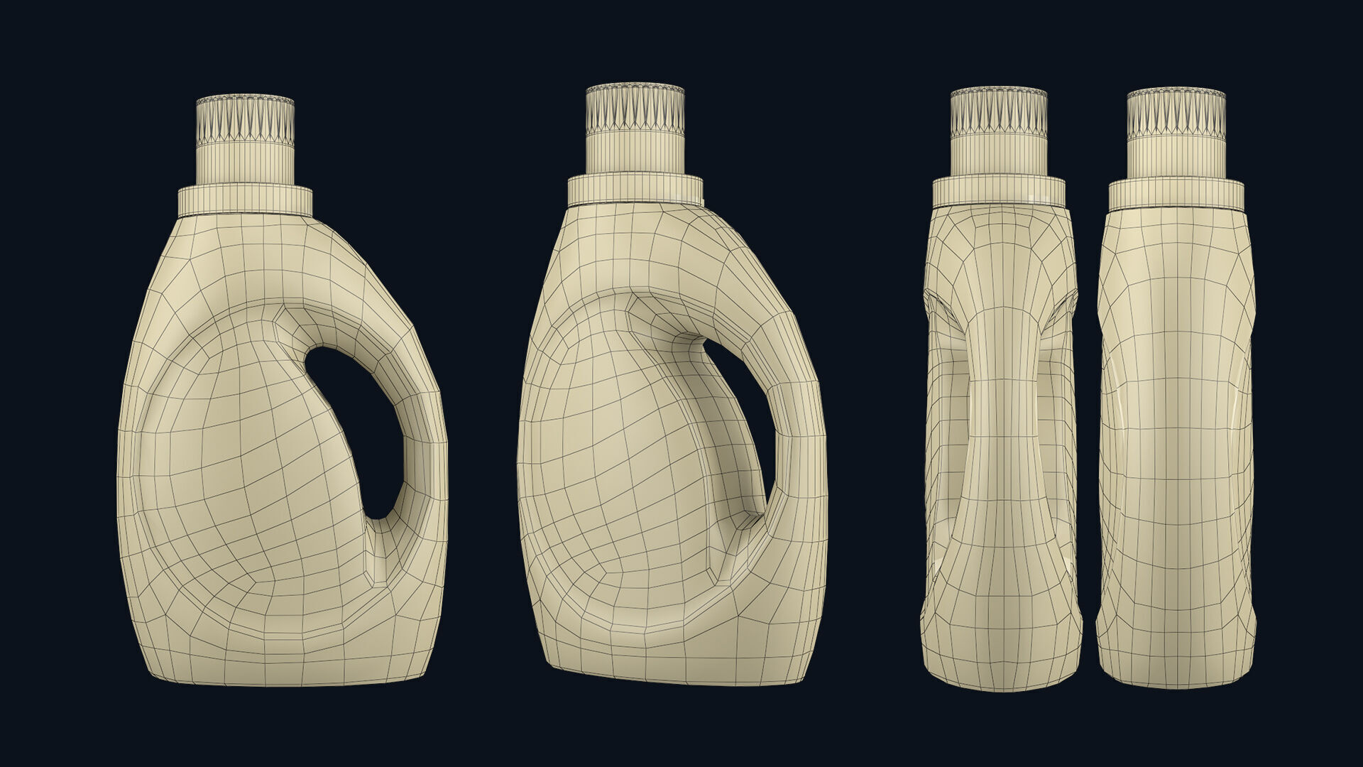 Tide Bottle 2 Low-poly 3D model_5