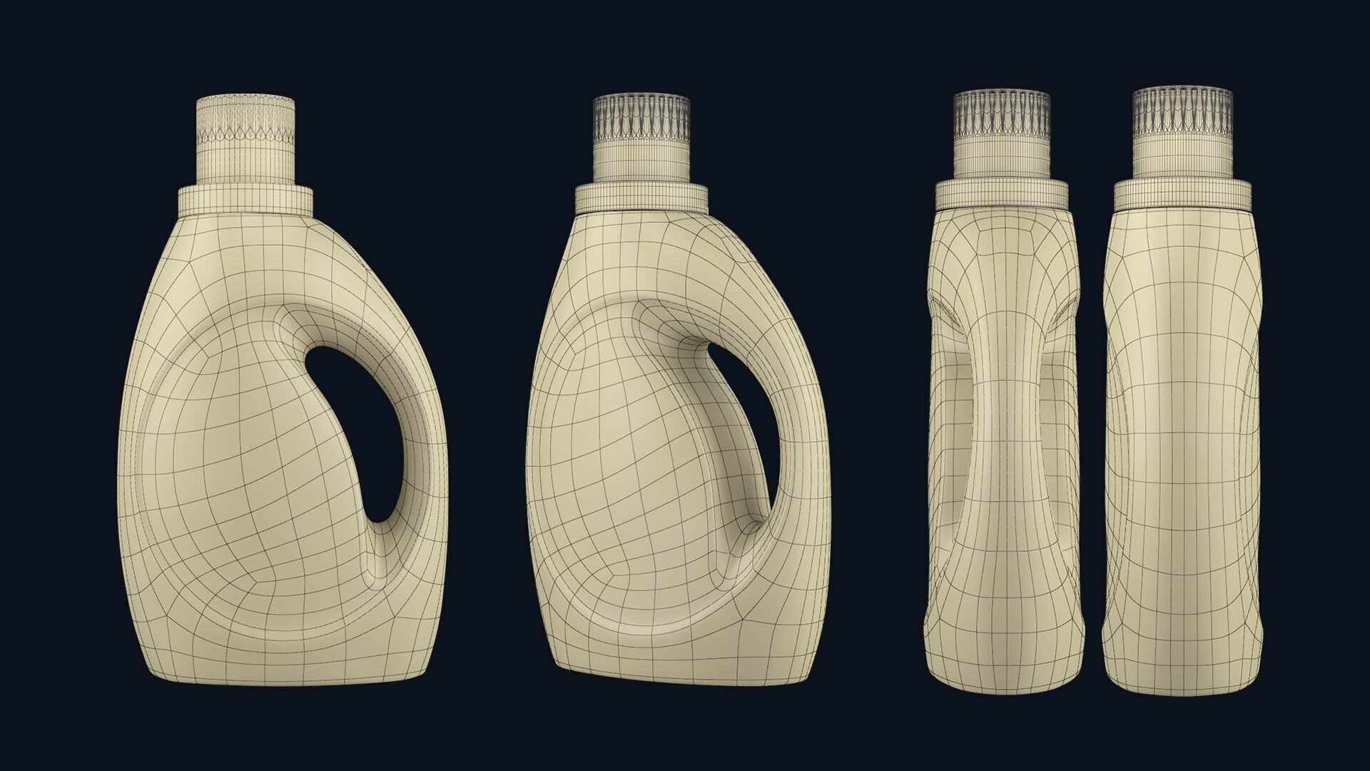 Tide Bottle 2 Low-poly 3D model_4