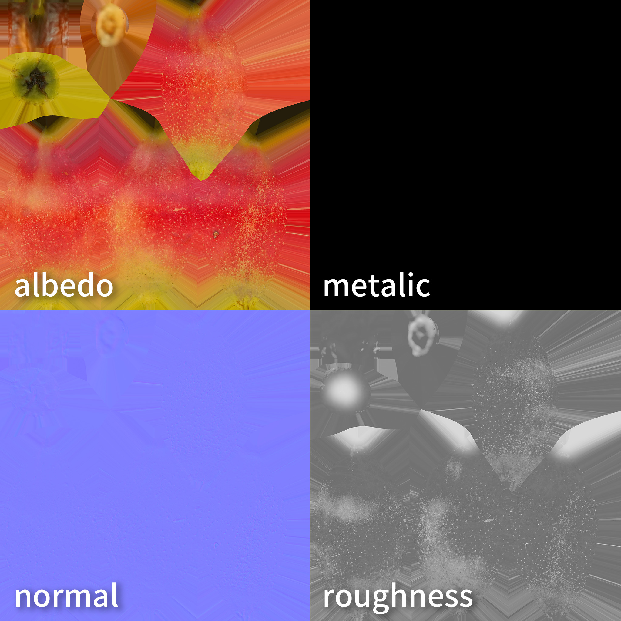 Apple 3D model Low-poly 3D model_10