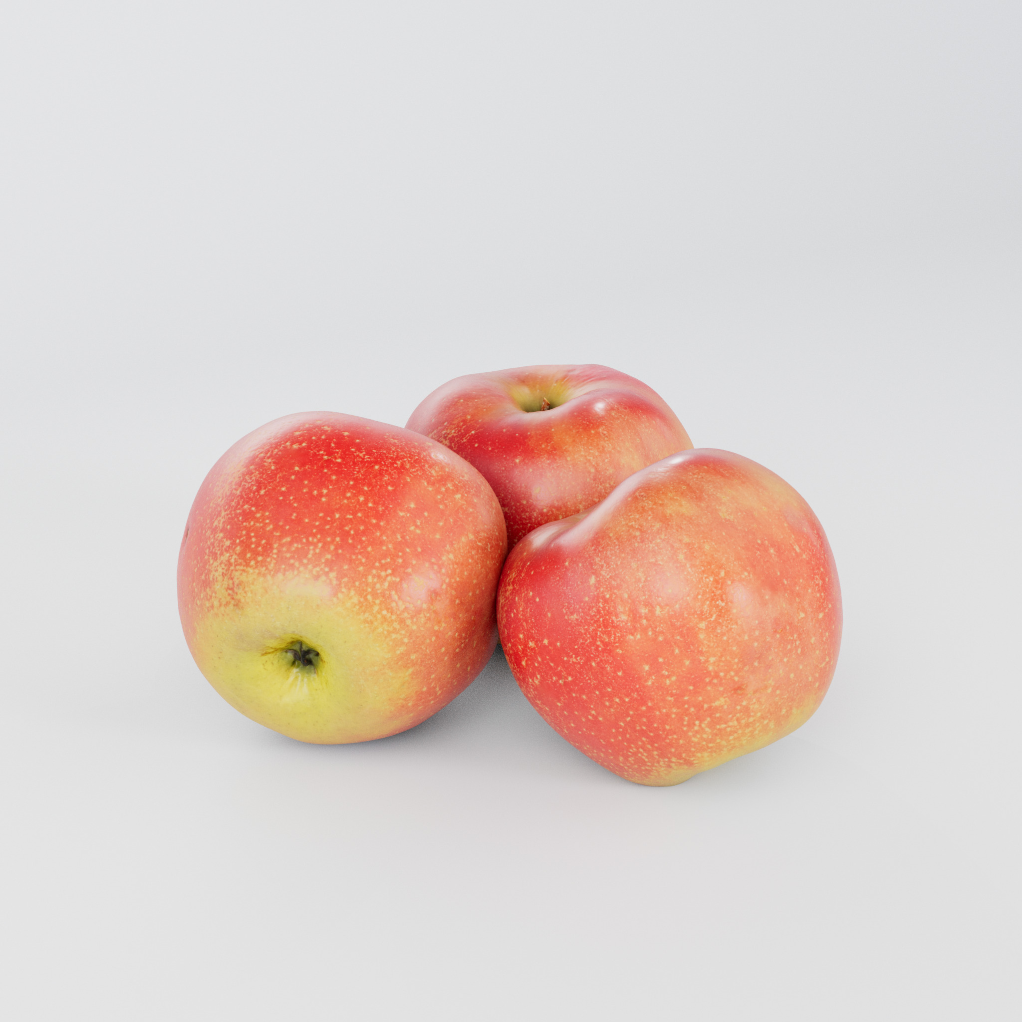 Apple 3D model Low-poly 3D model_7