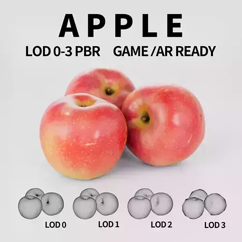 Apple 3D model