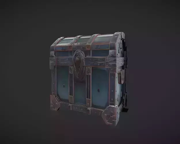 ornate metal treasure chest