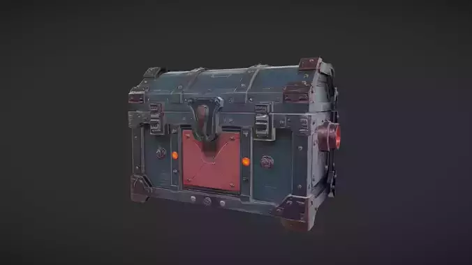 Futuristic treasure chest