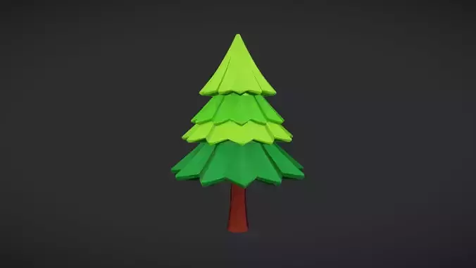 Cartoon stylized tree
