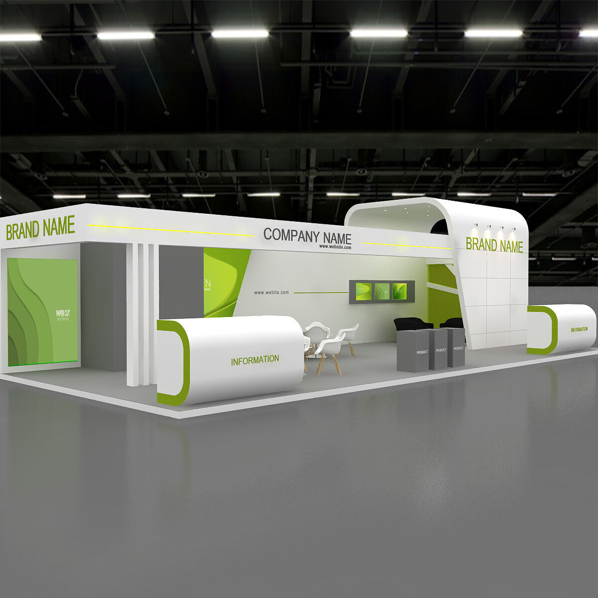 Exhibition booth 3d Model 3D model 3D model_6