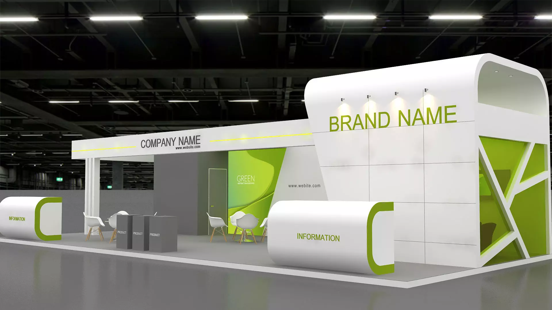 Exhibition booth 3d Model 3D model 3D model_0