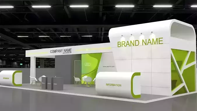 Exhibition booth 3d Model 3D model 3D model