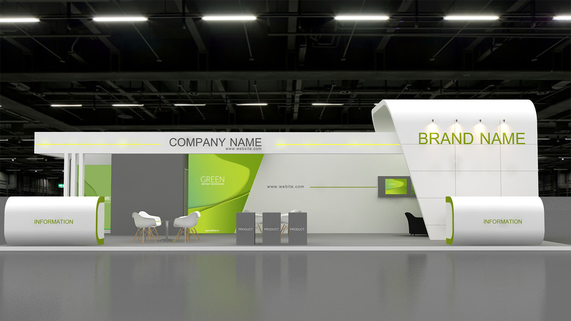 Exhibition booth 3d Model 3D model 3D model_3