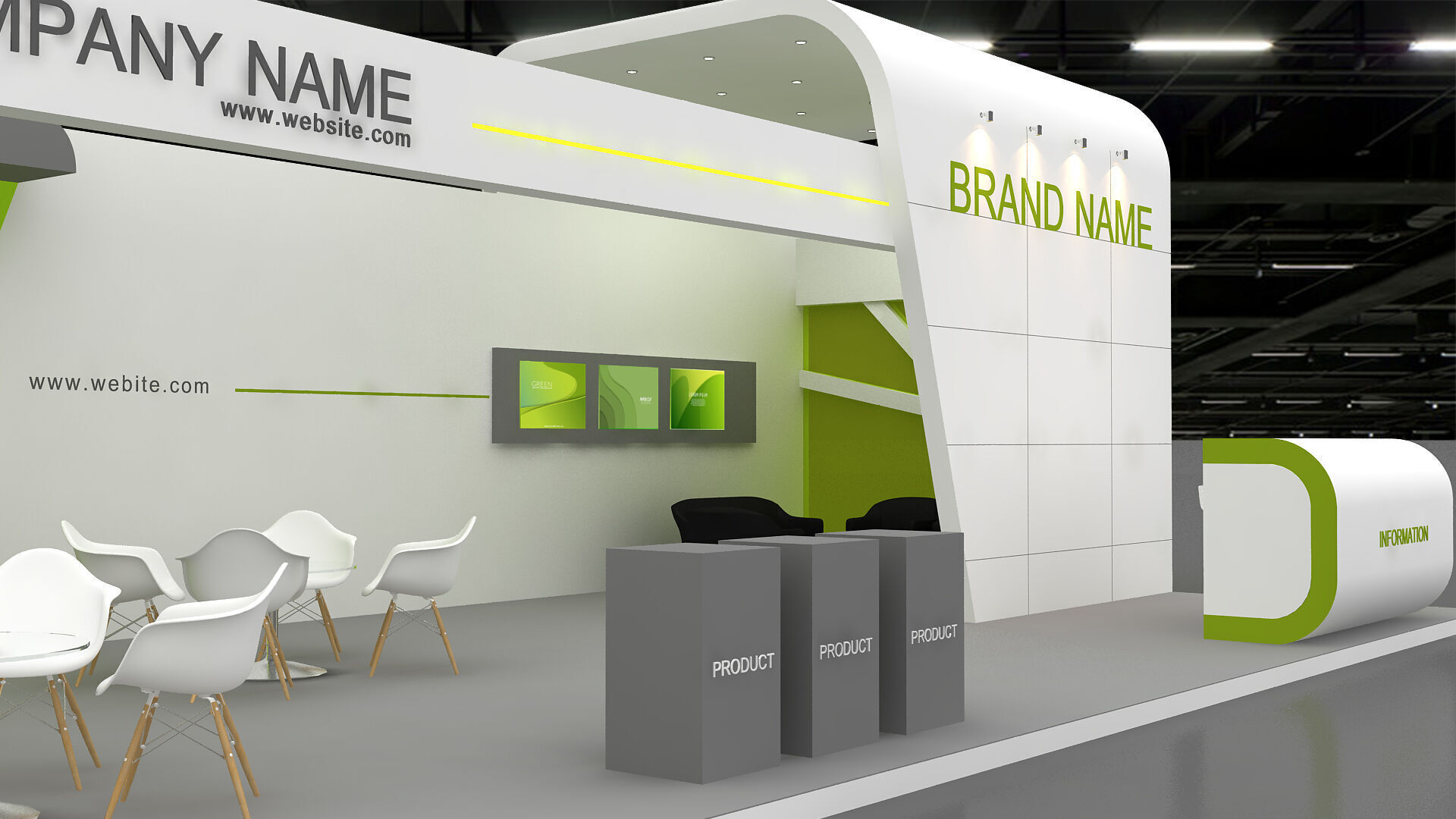 Exhibition booth 3d Model 3D model 3D model_4