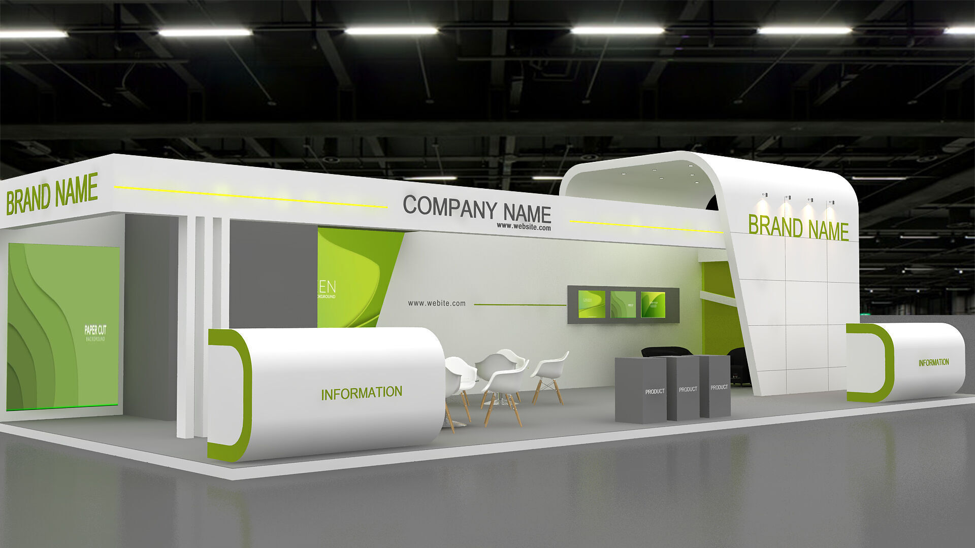 Exhibition booth 3d Model 3D model 3D model_1