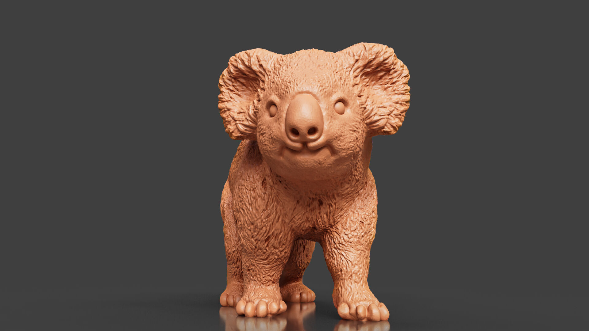 Zoo Realism Toy Koala 3D Model STL 3D print model_5