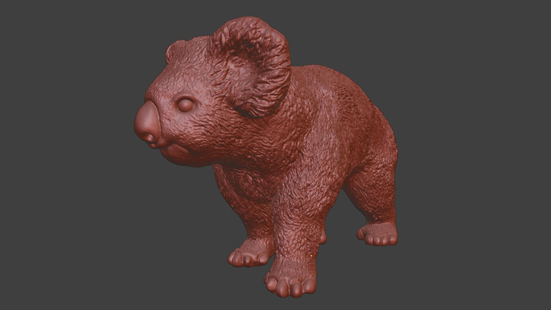 Zoo Realism Toy Koala 3D Model STL 3D print model_9