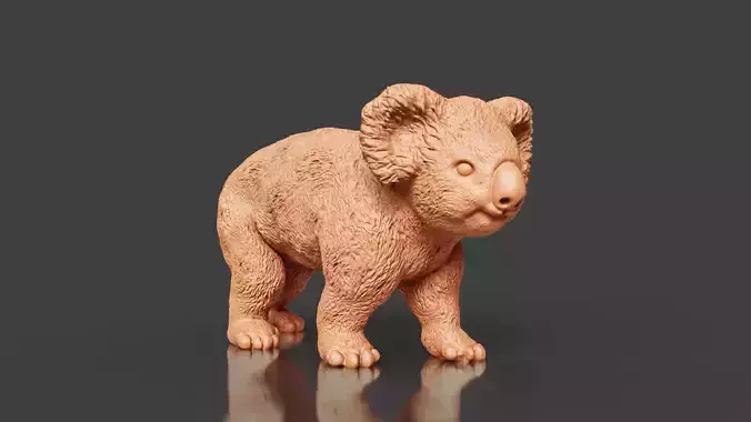 Zoo Realism Toy Koala 3D Model STL