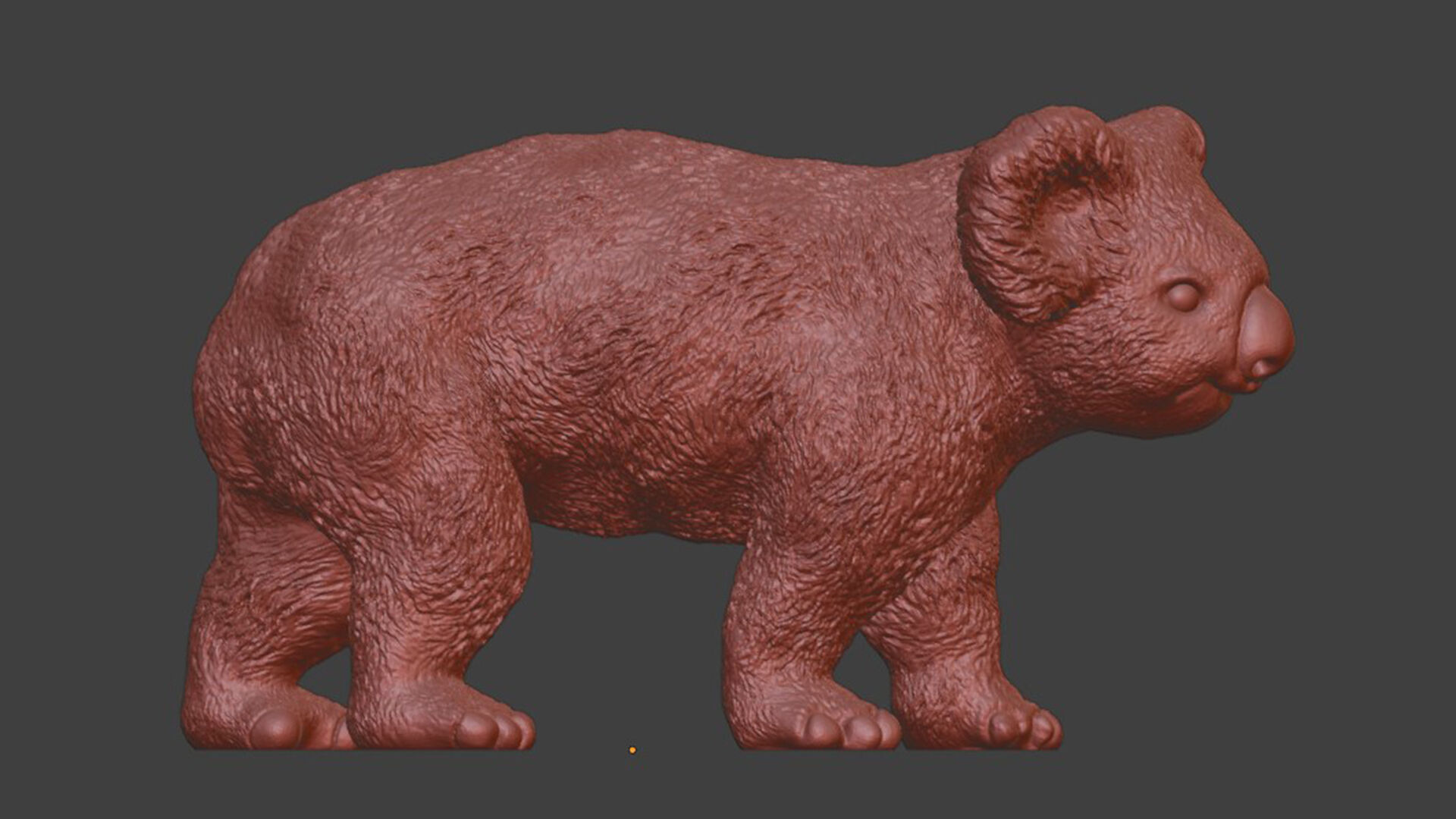 Zoo Realism Toy Koala 3D Model STL 3D print model_6