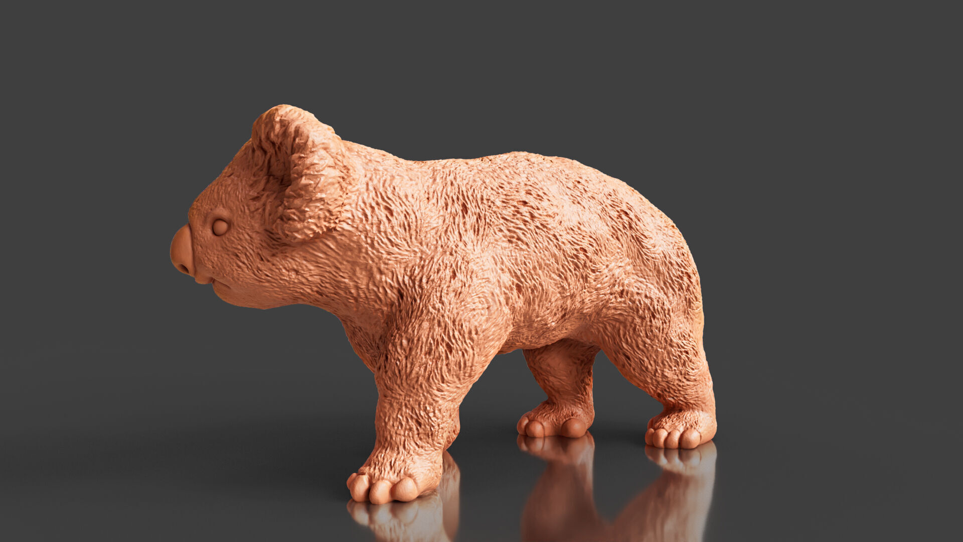 Zoo Realism Toy Koala 3D Model STL 3D print model_4