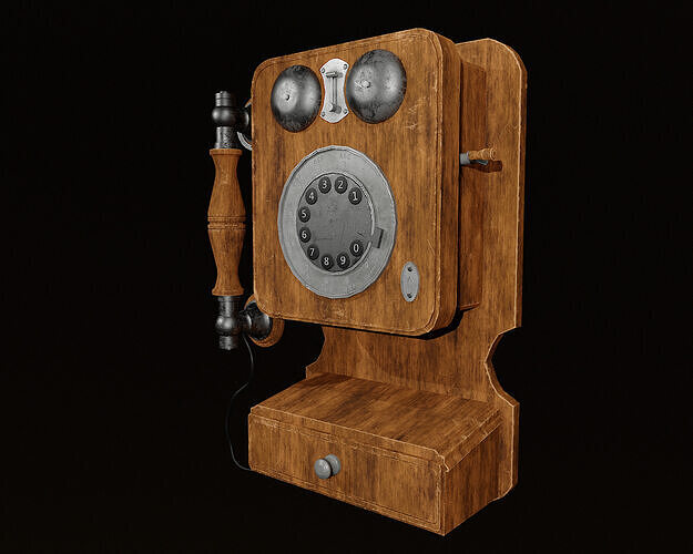 Rotarty Phone 3D model