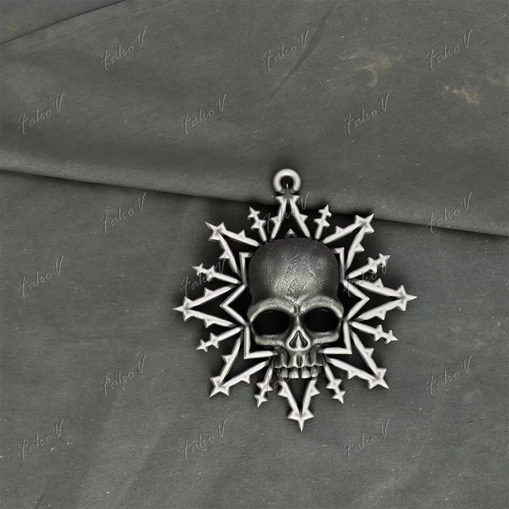 Pendant Winter Tale 3D print model_0