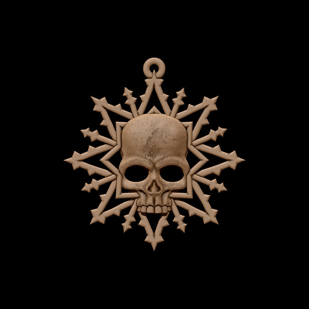 Pendant Winter Tale 3D print model_1