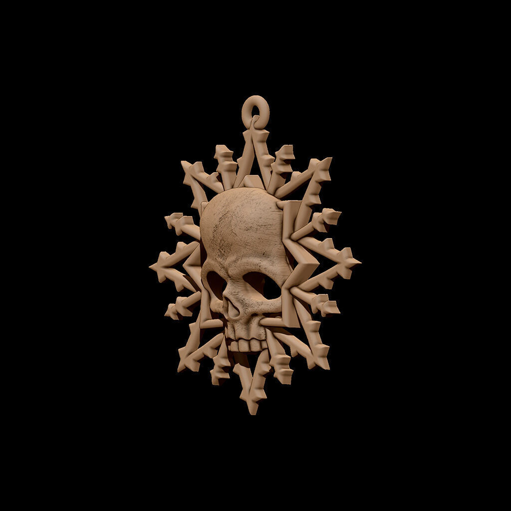 Pendant Winter Tale 3D print model_2