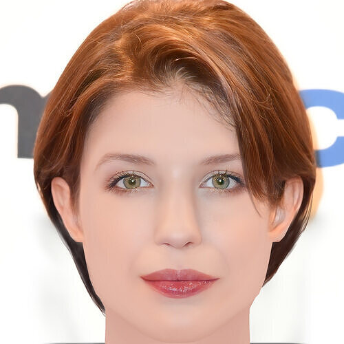 Anna Chipovskaya Head - No Hair - Low poly head for game Low-poly 3D model