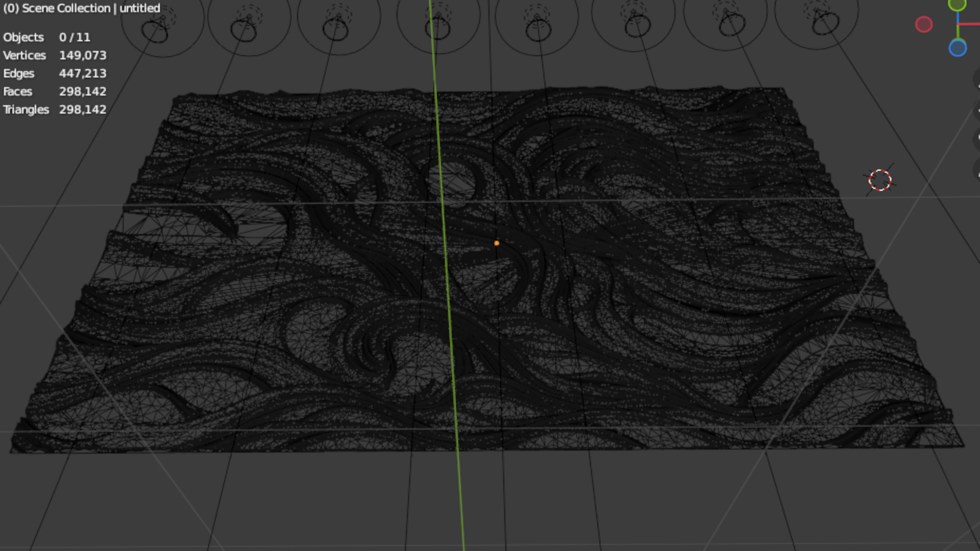 modern panel wall decor set relief stl mural CNC 182 3D model_11