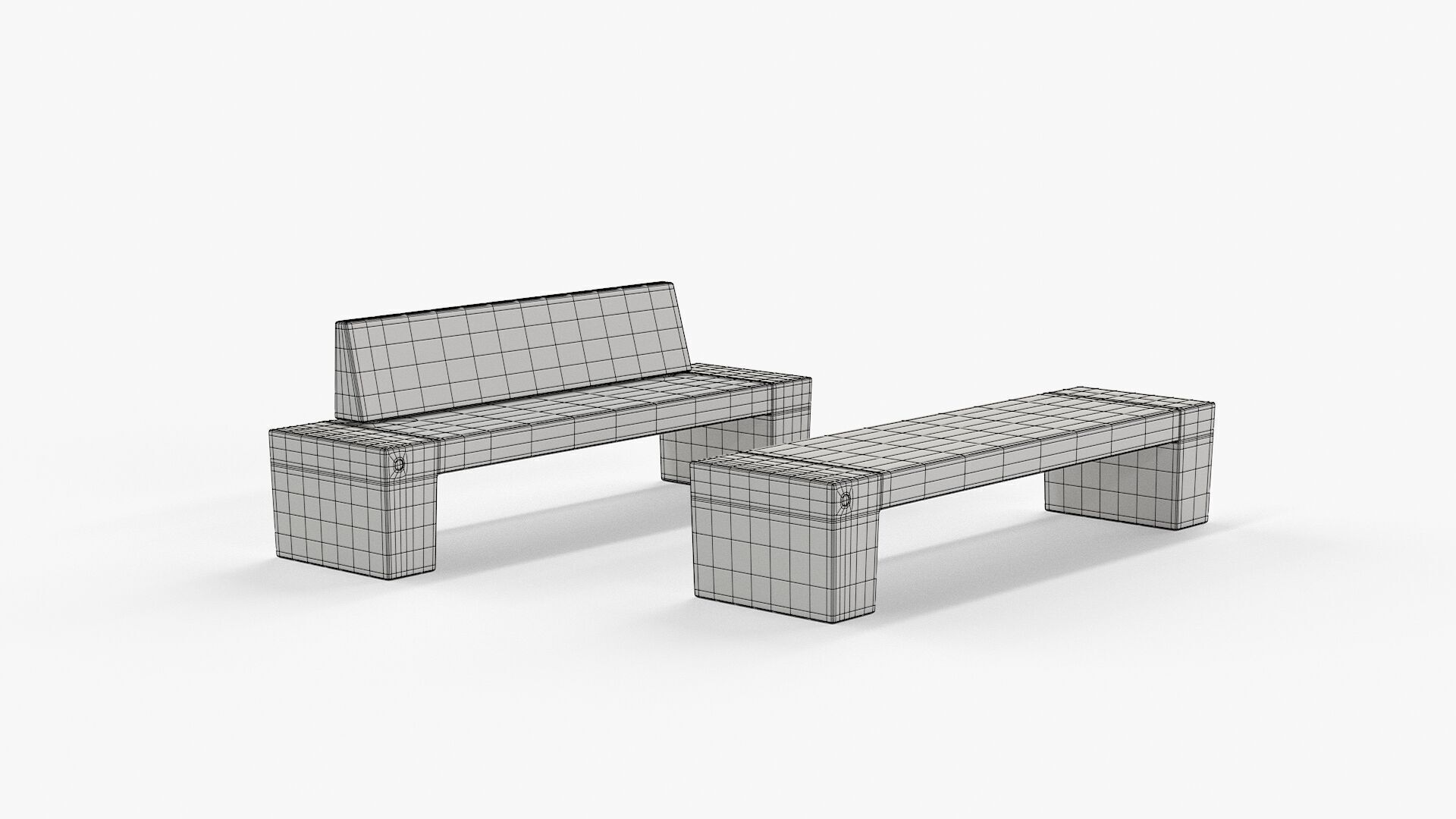 METALCO SARAH BENCHES COLLECTION 3D model_38