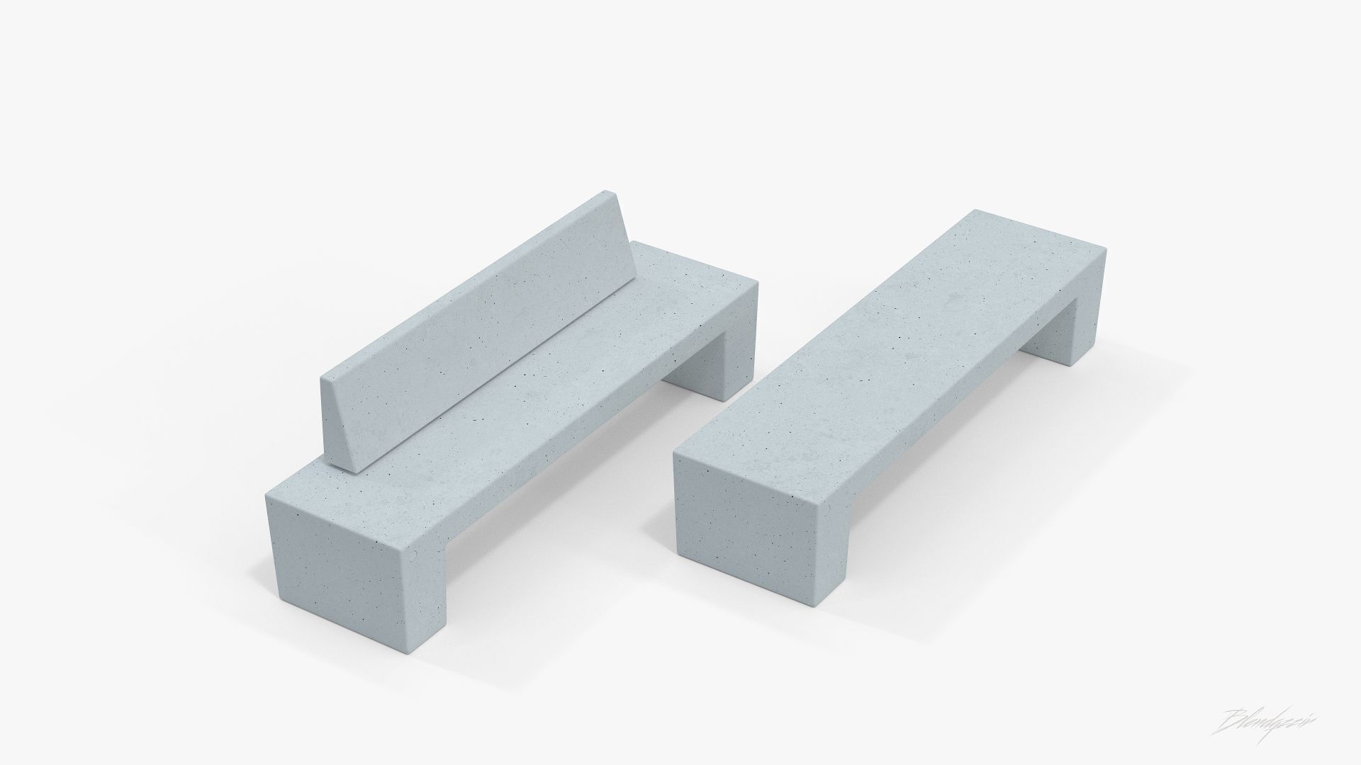 METALCO SARAH BENCHES COLLECTION 3D model_4