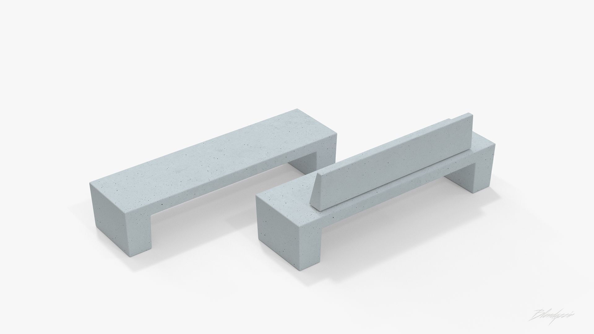 METALCO SARAH BENCHES COLLECTION 3D model_5