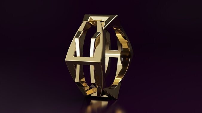  hexagon ring N08 54EU SIZE 3D print model