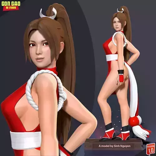 Mai Shiranui new version 3D print model