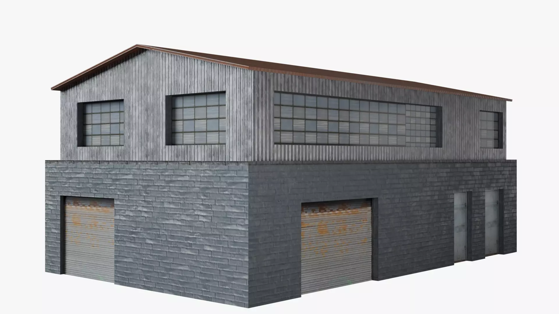 Warehouse 1 Low-poly 3D model_0