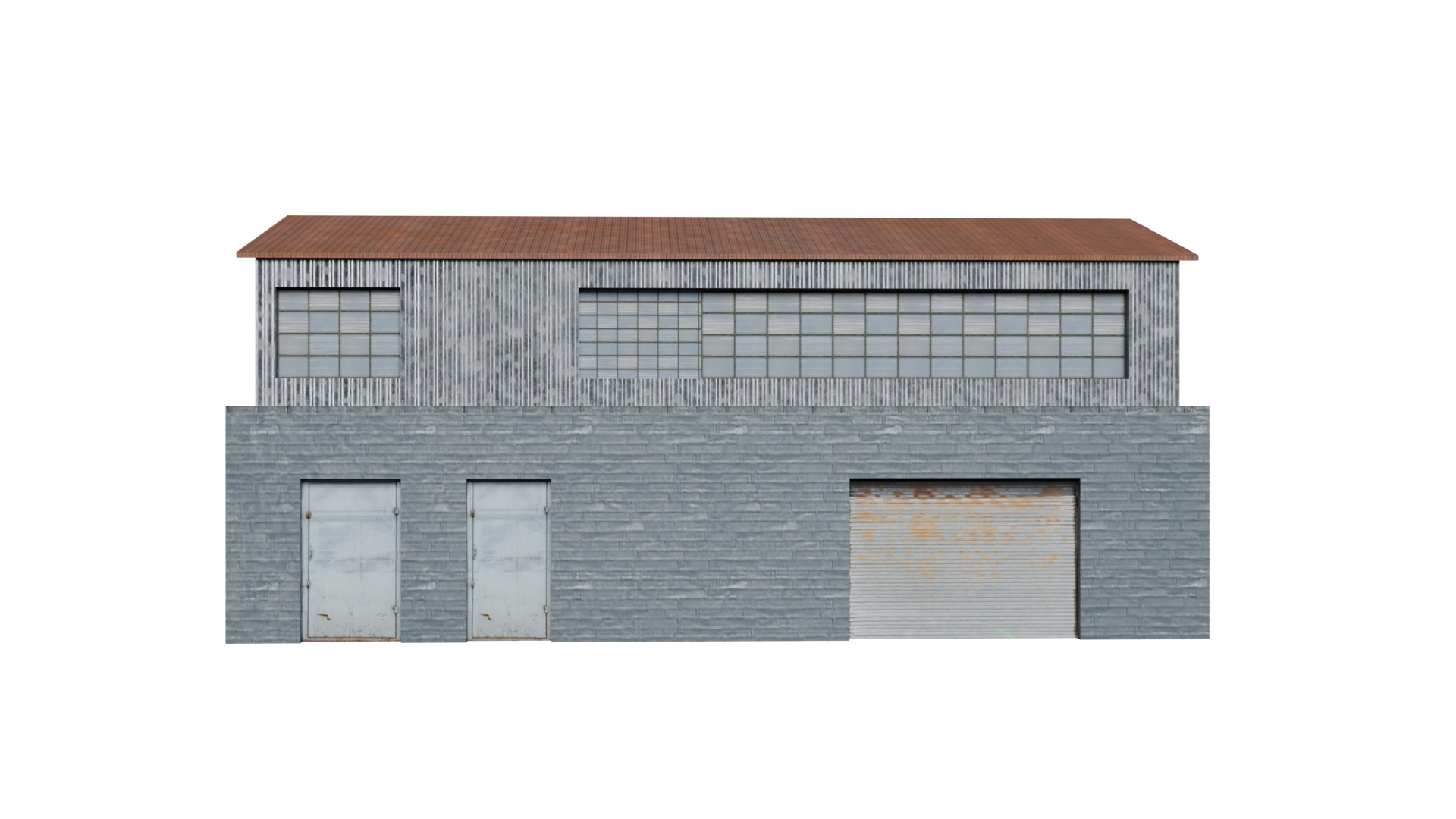 Warehouse 1 Low-poly 3D model_6