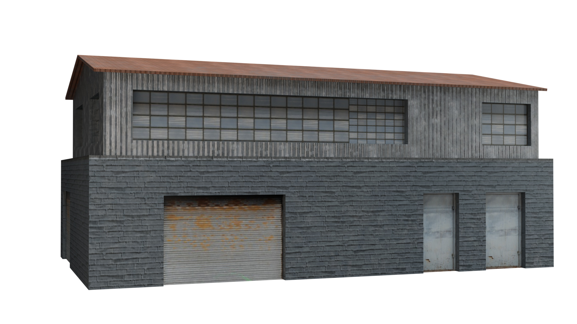 Warehouse 1 Low-poly 3D model_12