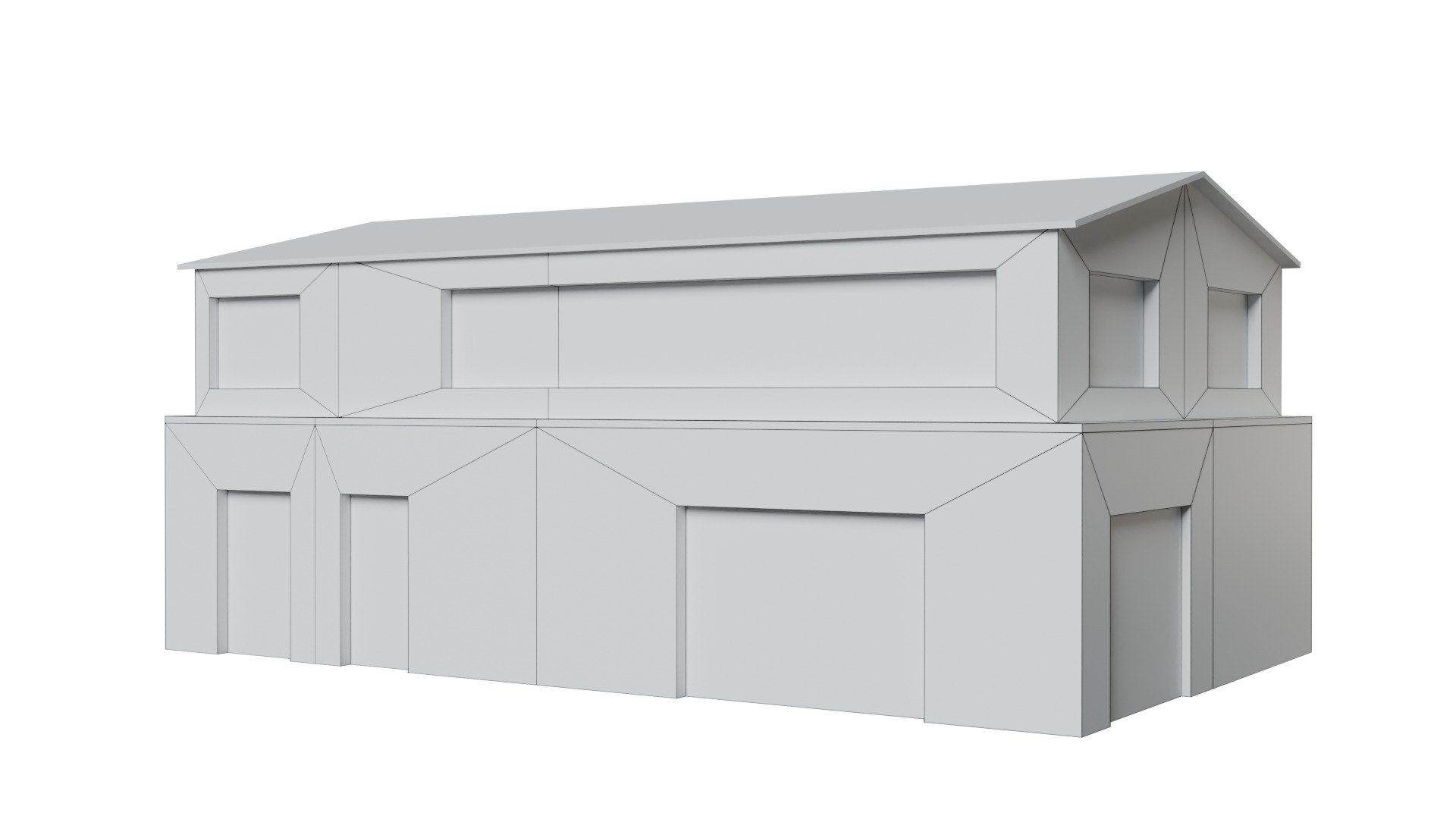 Warehouse 1 Low-poly 3D model_3