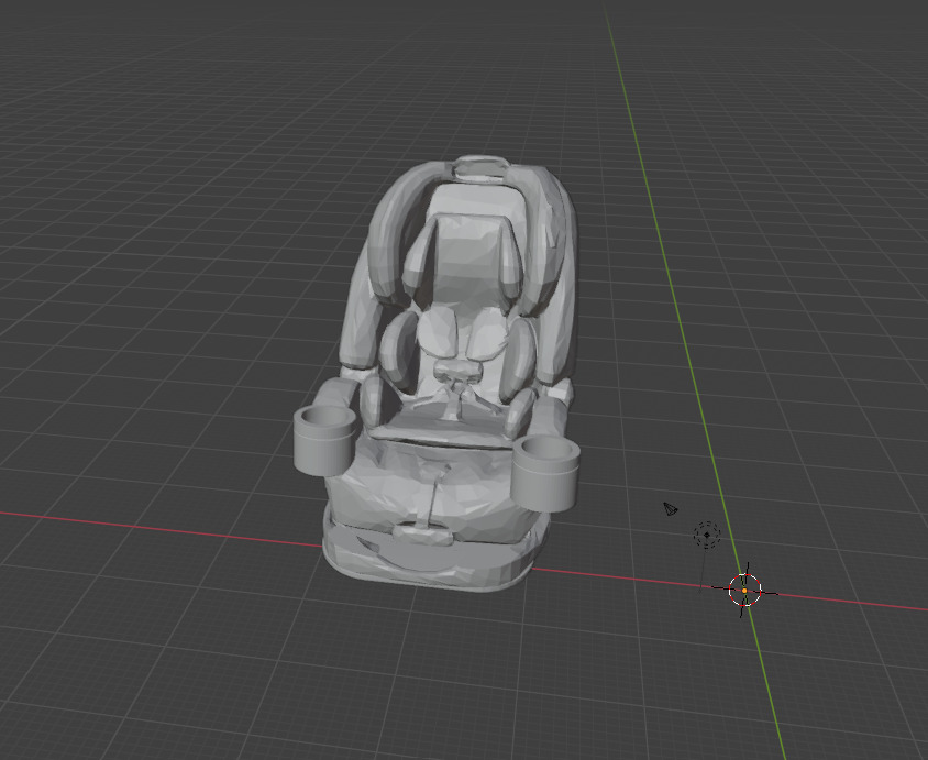 Baby Toddler Car Seat 3D Model  STL FBX OBJ  Digital Download 3D print model_2