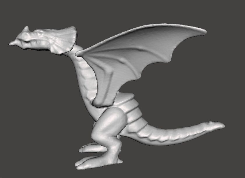 RED DRAGON 90s MEDIEVAL PLASTIC FIGURE MODEL WILDLIFE HQ VINTAGE 3D print model_3