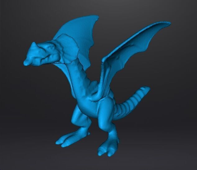 RED DRAGON 90s MEDIEVAL PLASTIC FIGURE MODEL WILDLIFE HQ VINTAGE 3D print model_9