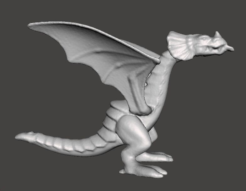 RED DRAGON 90s MEDIEVAL PLASTIC FIGURE MODEL WILDLIFE HQ VINTAGE 3D print model_2