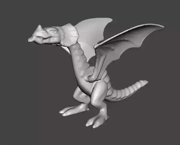 RED DRAGON 90s MEDIEVAL PLASTIC FIGURE MODEL WILDLIFE HQ VINTAGE