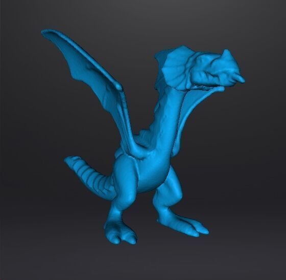 RED DRAGON 90s MEDIEVAL PLASTIC FIGURE MODEL WILDLIFE HQ VINTAGE 3D print model_8