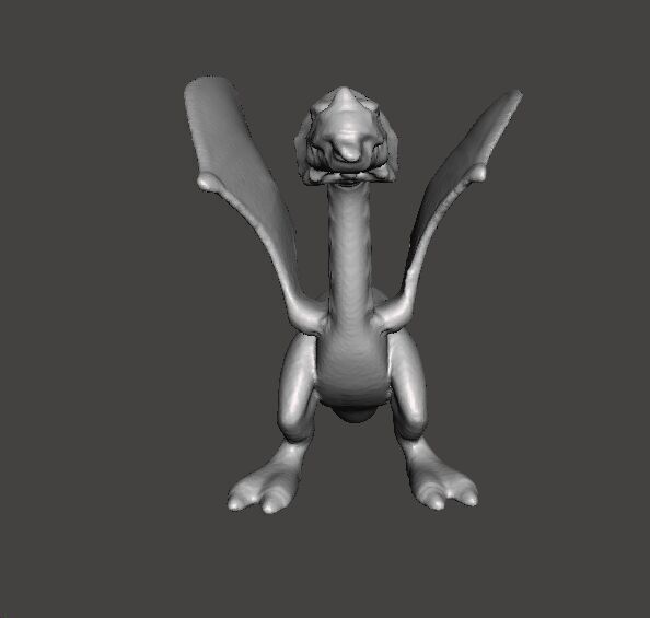 RED DRAGON 90s MEDIEVAL PLASTIC FIGURE MODEL WILDLIFE HQ VINTAGE 3D print model_4