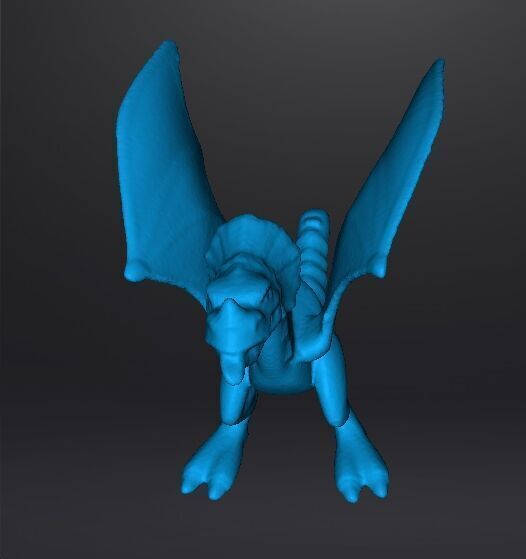 RED DRAGON 90s MEDIEVAL PLASTIC FIGURE MODEL WILDLIFE HQ VINTAGE 3D print model_10