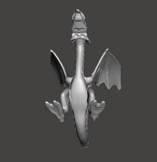 RED DRAGON 90s MEDIEVAL PLASTIC FIGURE MODEL WILDLIFE HQ VINTAGE 3D print model_7