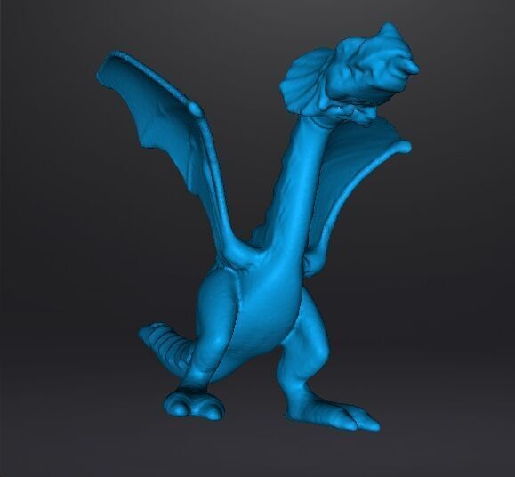 RED DRAGON 90s MEDIEVAL PLASTIC FIGURE MODEL WILDLIFE HQ VINTAGE 3D print model_11