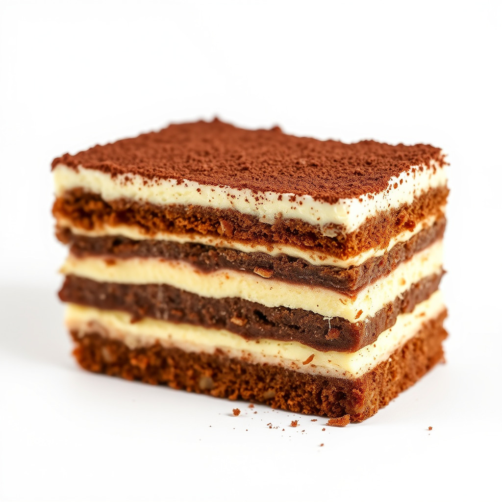 Tiramisu Dessert Layered Cake model pack Low-poly 3D model_4