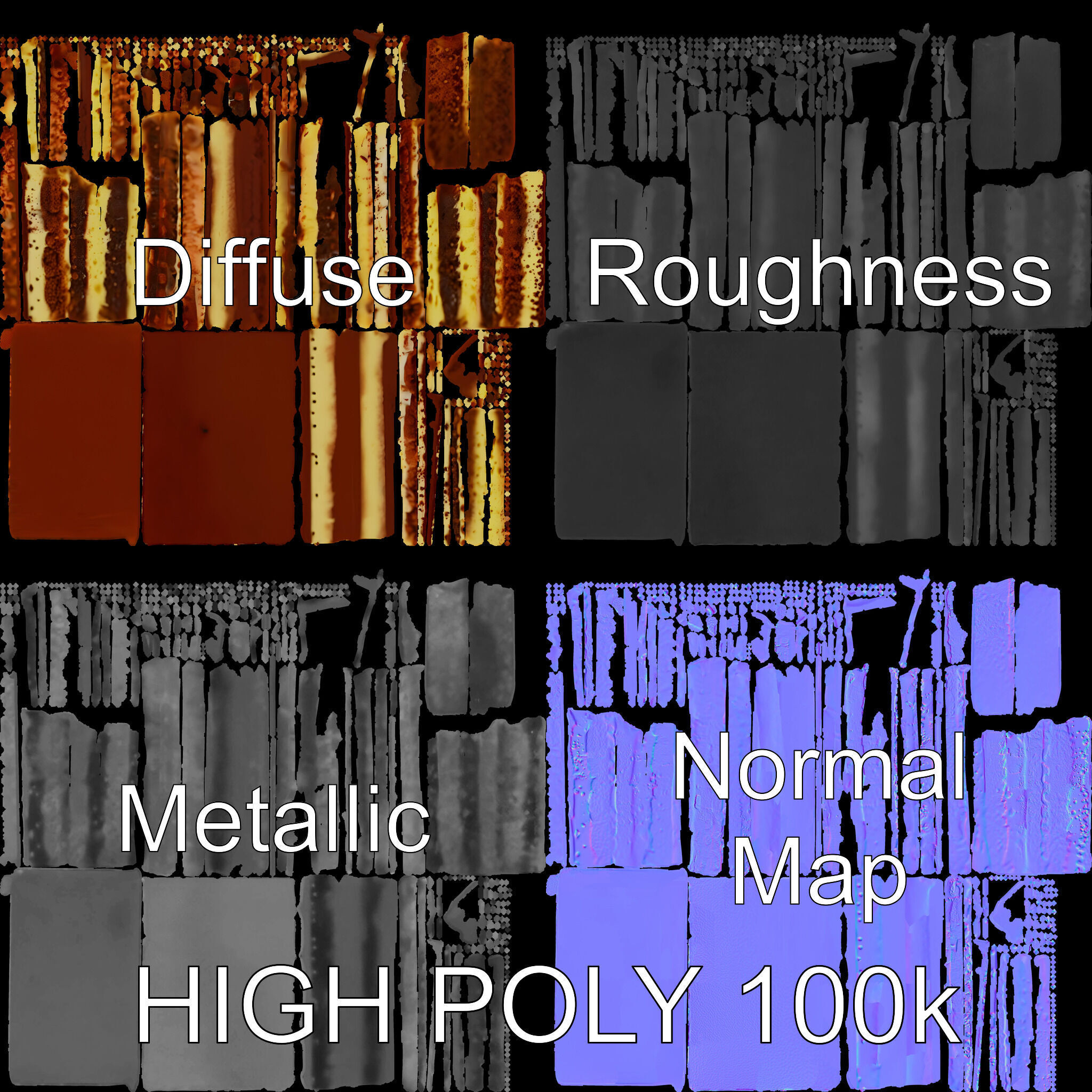 Tiramisu Dessert Layered Cake model pack Low-poly 3D model_37